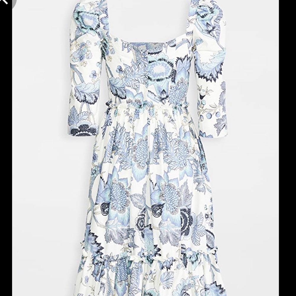 Cara Cara Blue Hill Dress in Jacobean Blue 10